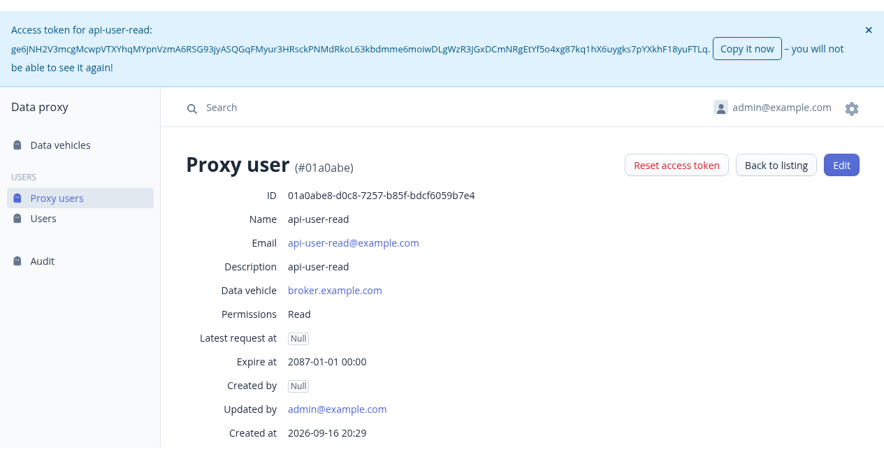 Access token has been set